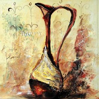 Textured Utensils oil painting